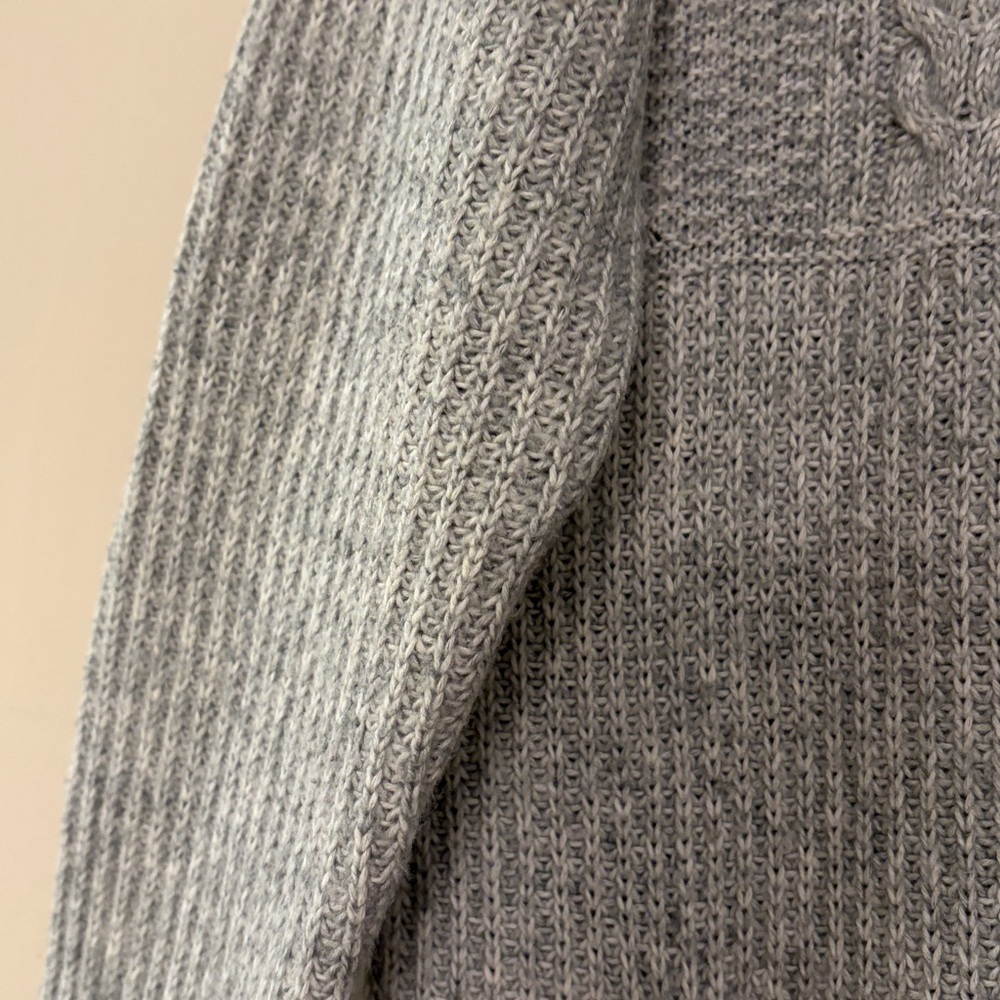 Abercrombie‎ & Fitch Women’s Light Gray Oversized Open Front Cardigan,small - Picture 6 of 6